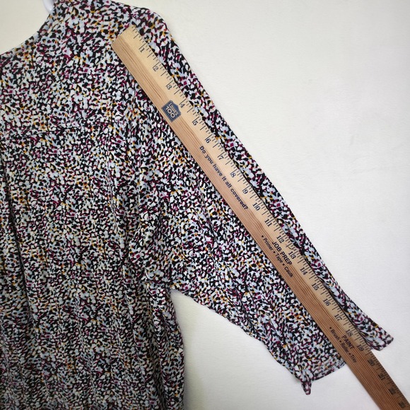 Philosophy Top Women 3X Abstract Floral Relaxed Stretch Soft Comfort Lightweight - Picture 13 of 15